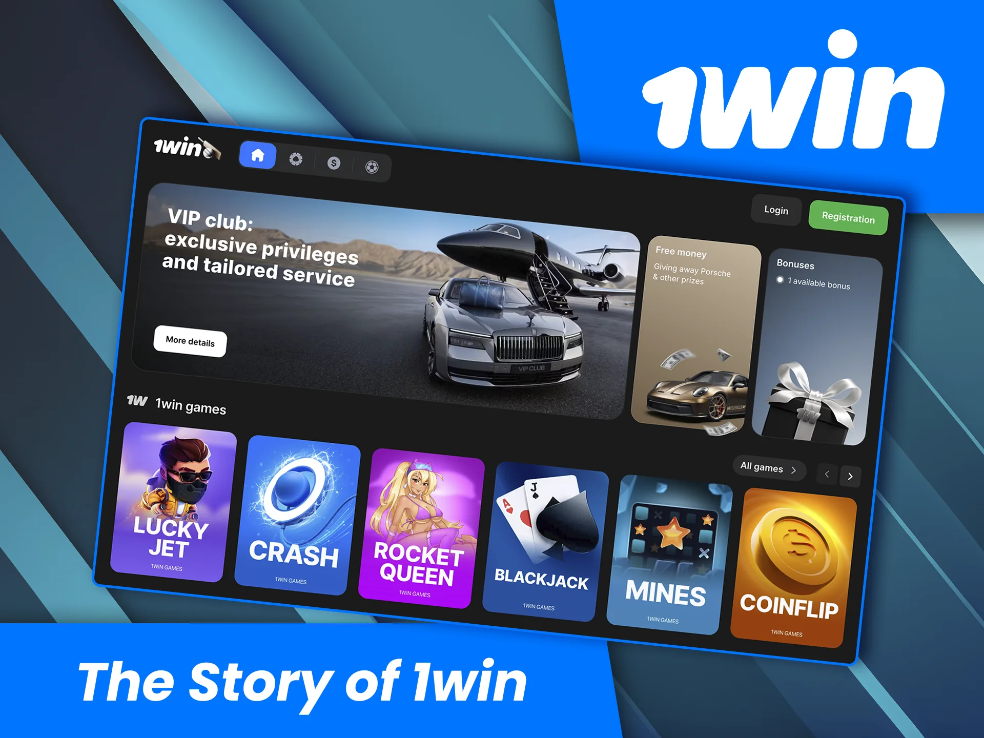 Find out about the history of the 1win brand.
