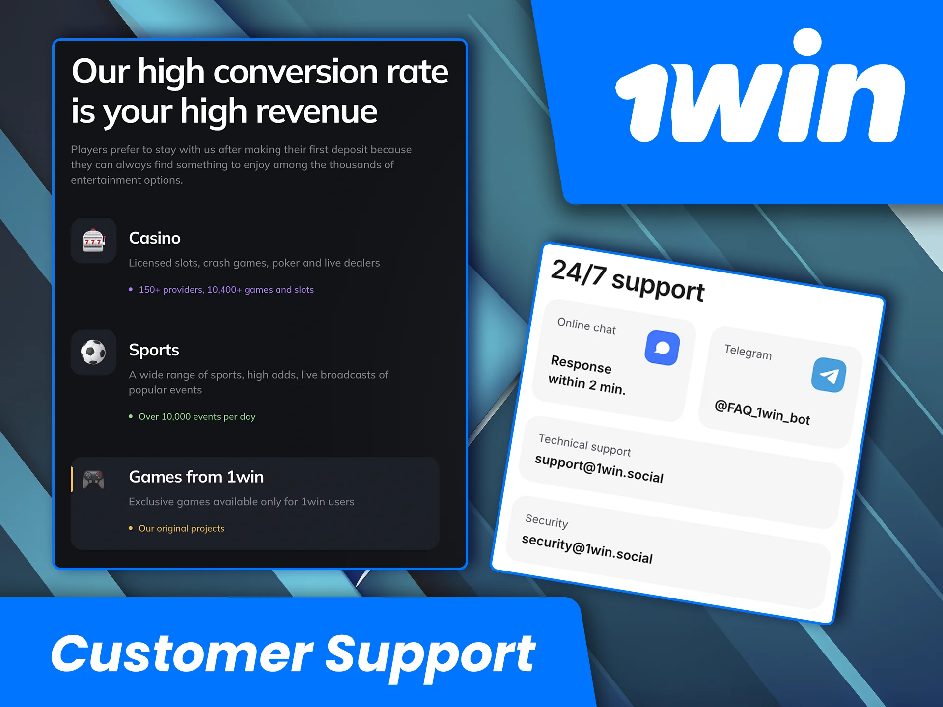 Find out about the benefits for partners in the 1win affiliate programme.