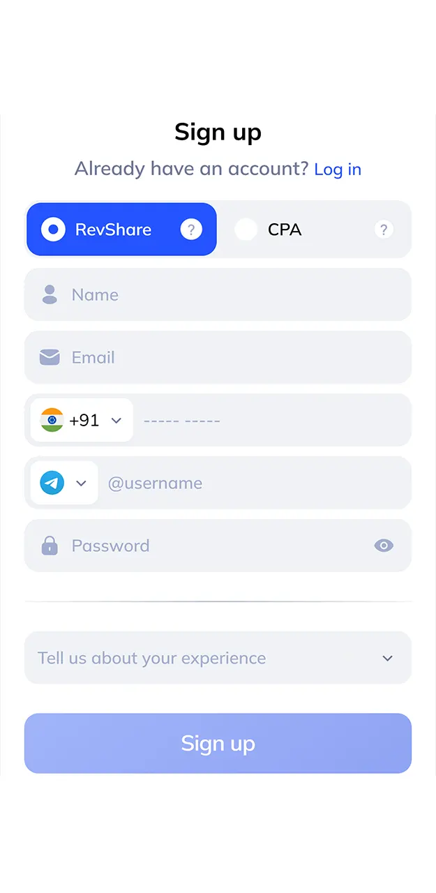 Sign up and become a 1win partner.