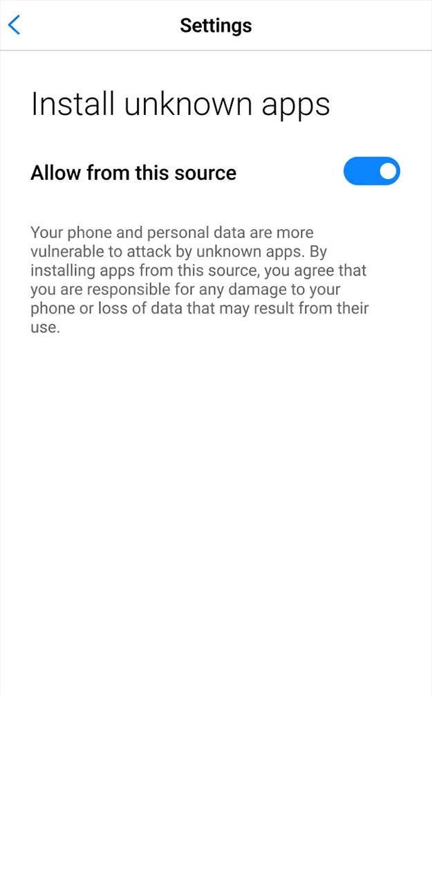 Go to your device's security settings and allow the installation of 1win so you can play Astronaut.