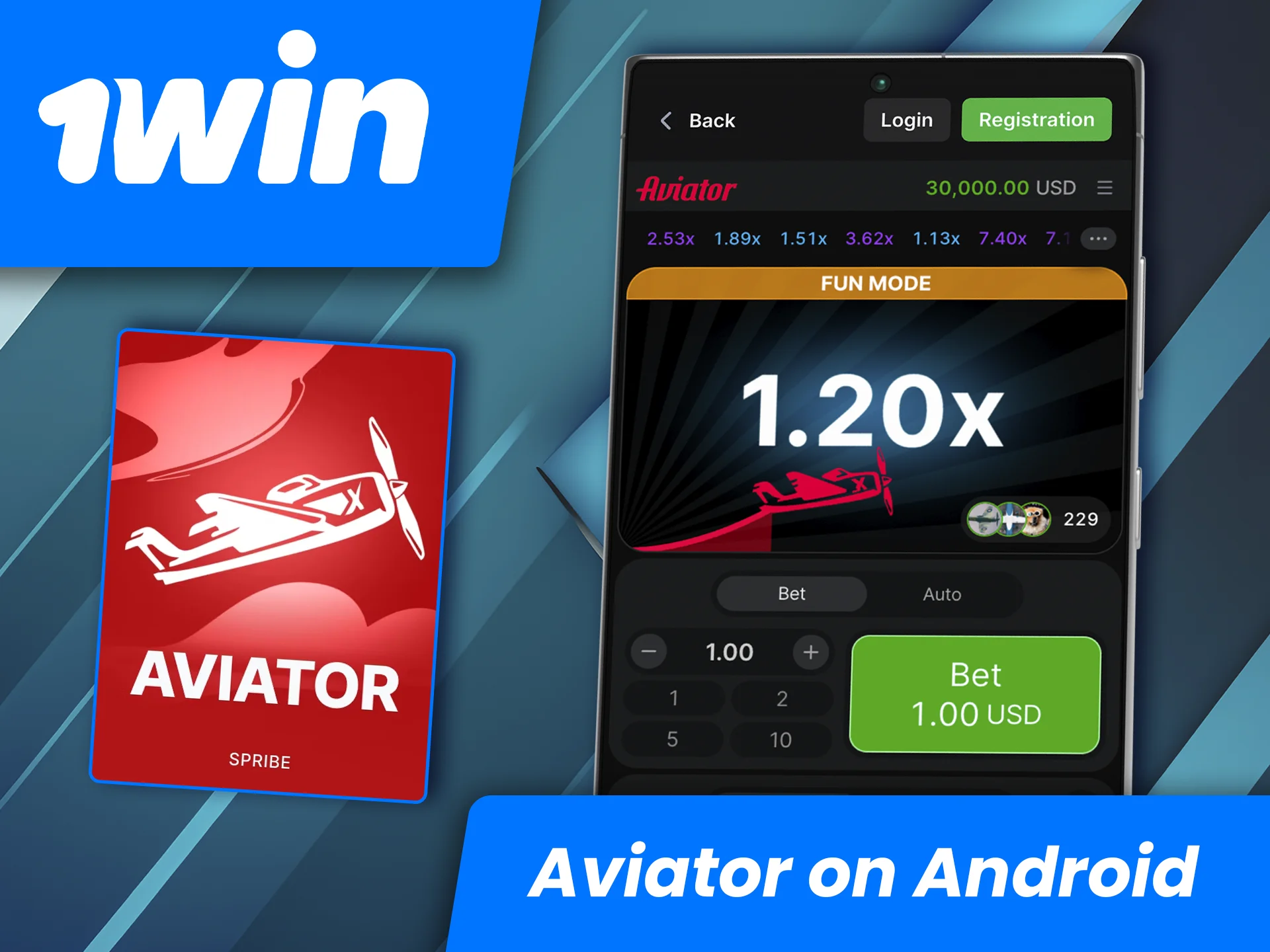 Enjoy the best gaming experience on the 1win website via the Android mobile app.