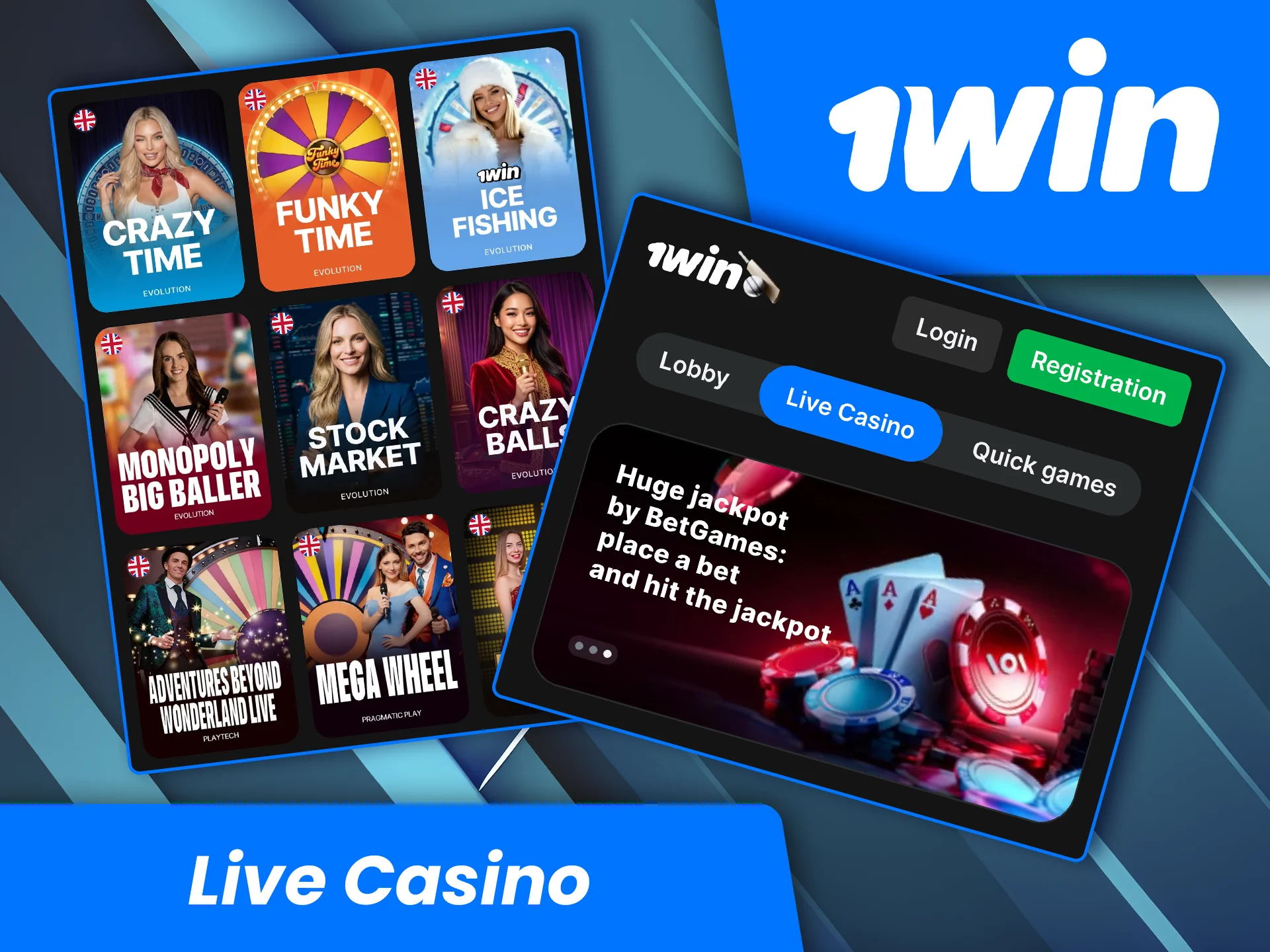 Beat the best dealers at 1win Casino.