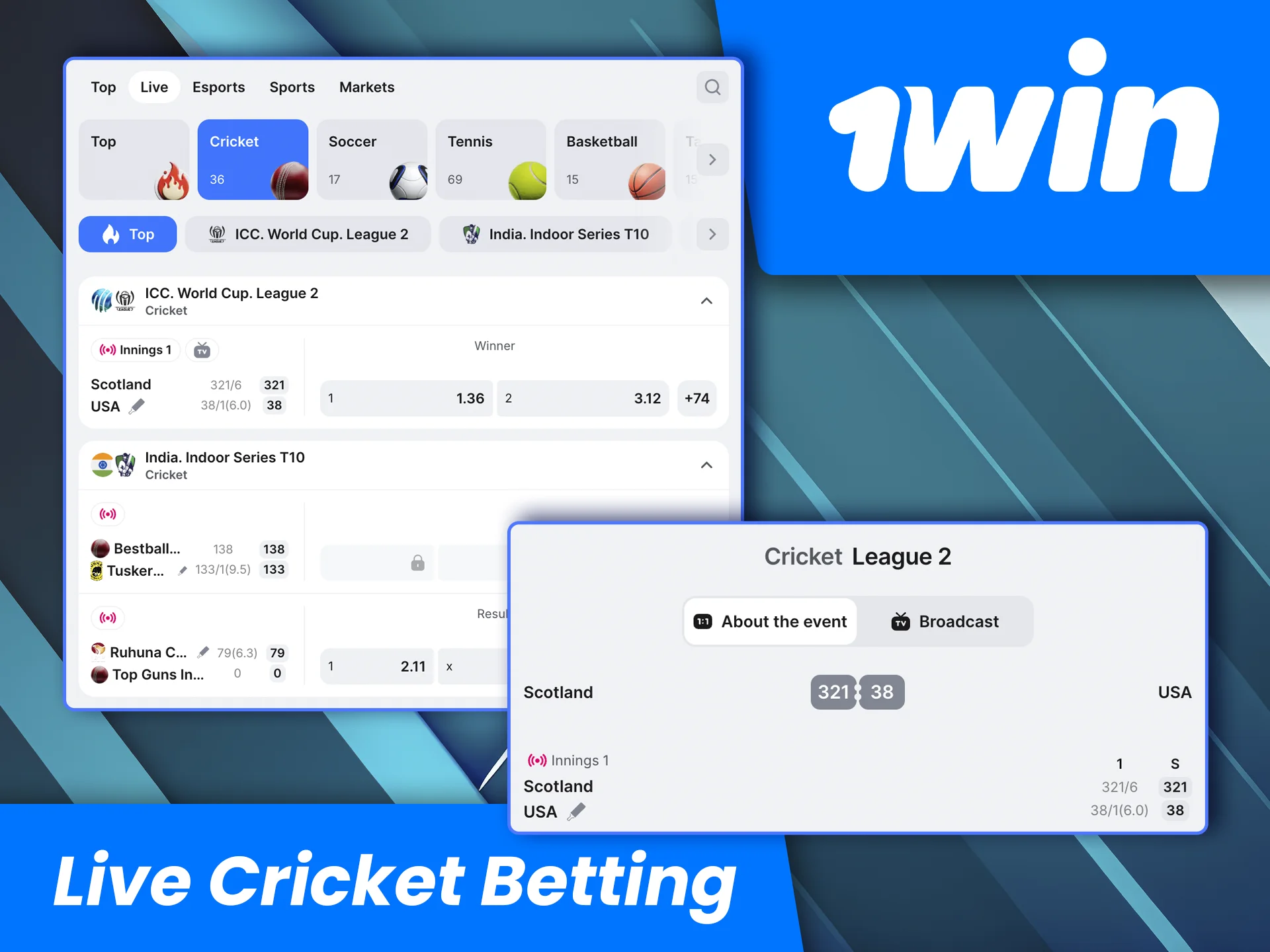 Follow the match online and don’t forget to place your bets on the 1win website.