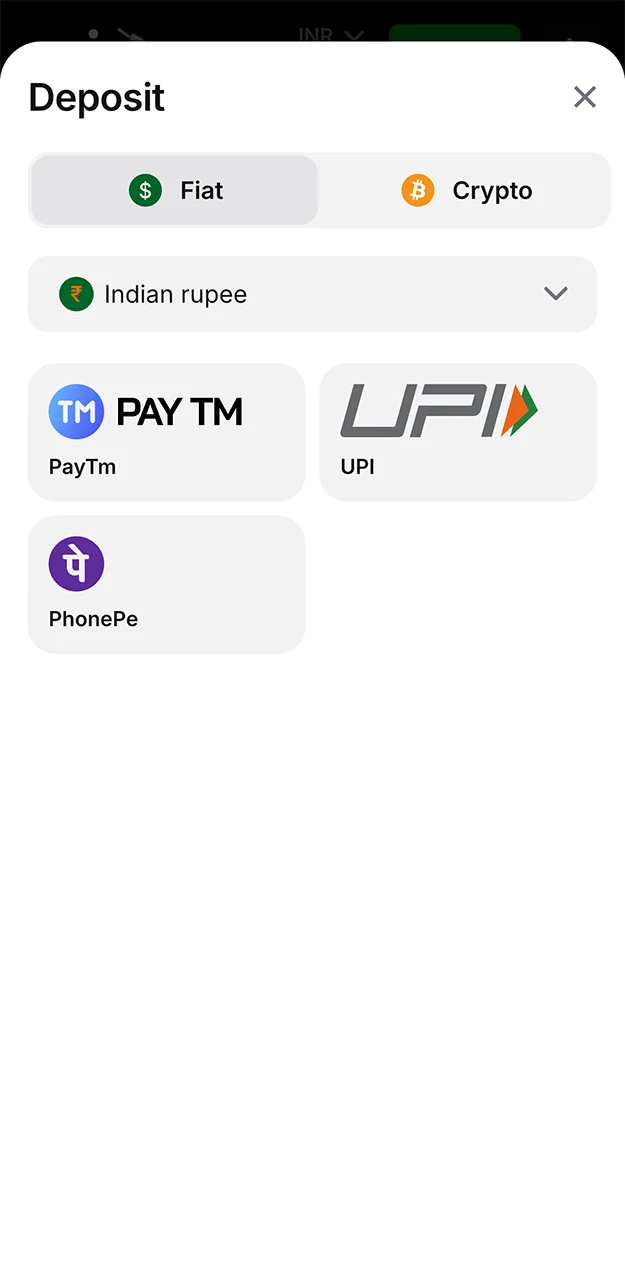 Use PayTM to top up your account on the 1win website.
