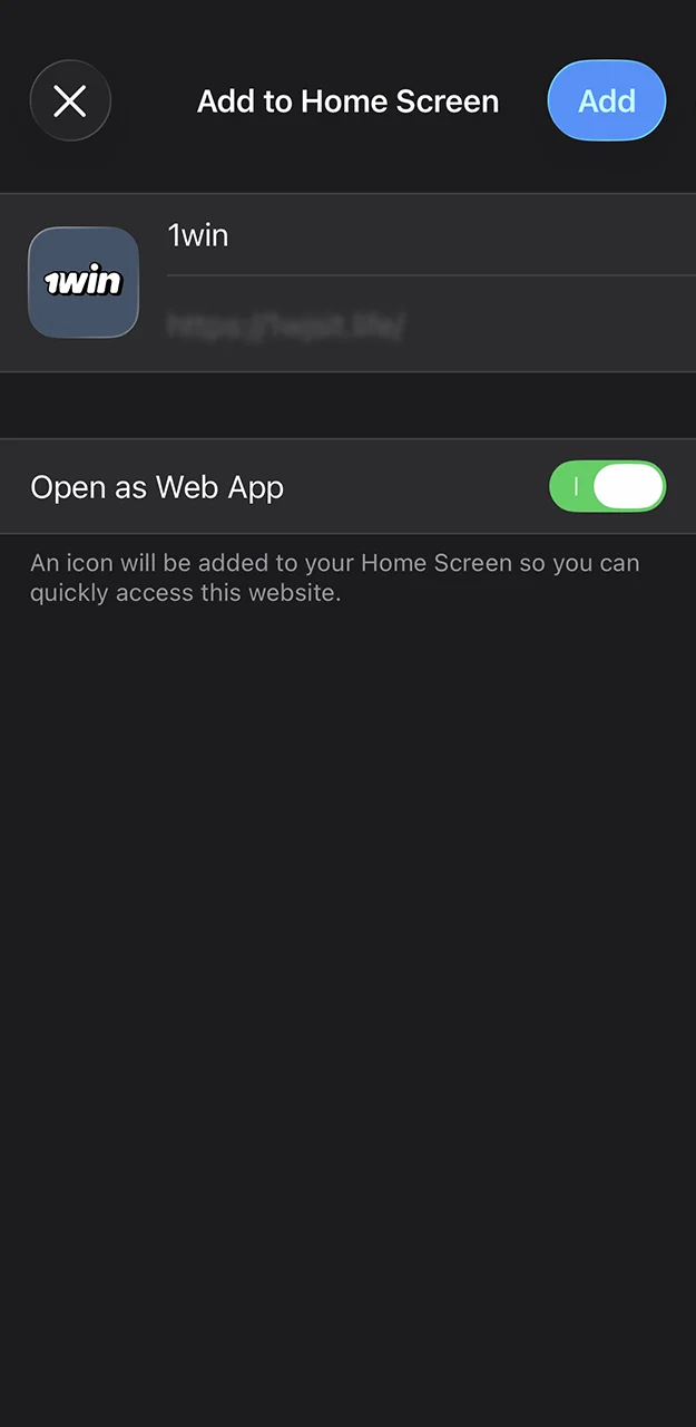 Confirm the installation of the 1win app and proceed to log in to your account.