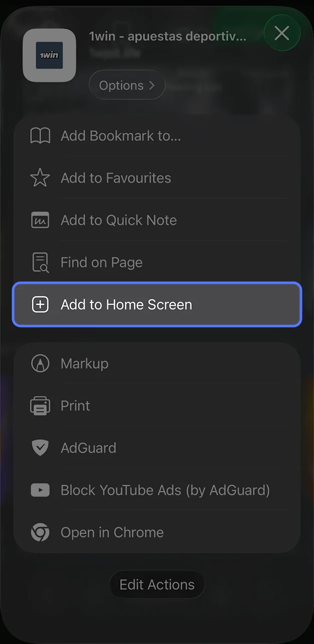 Add the 1win app to your desktop for quick access from anywhere.
