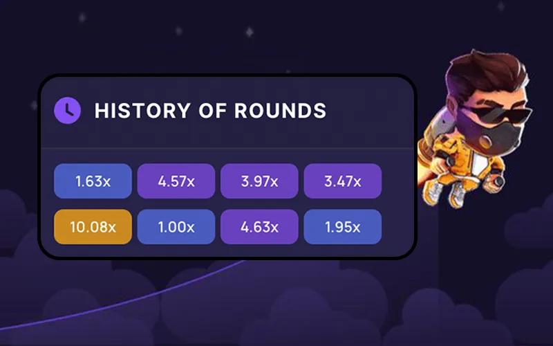 Keep an eye on the statistics in the Lucky Jet game from 1win and place your bets wisely.
