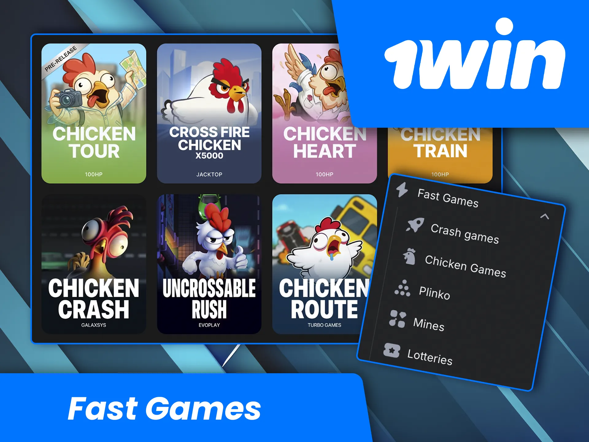 Huge winnings await you in the fast-paced games at 1win Casino.