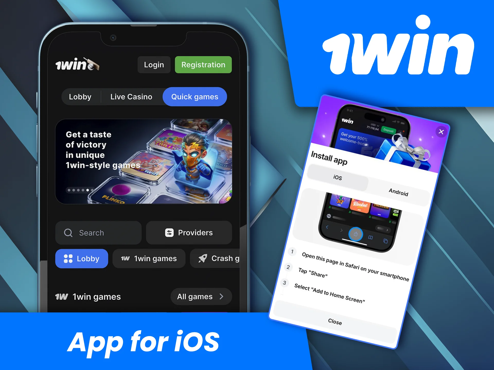 The 1win app for iOS is regularly updated and keeps getting better.