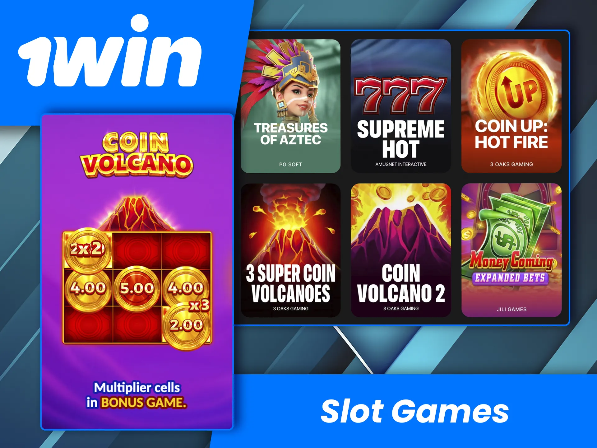 Hit the jackpot on the best slots at 1win Casino.