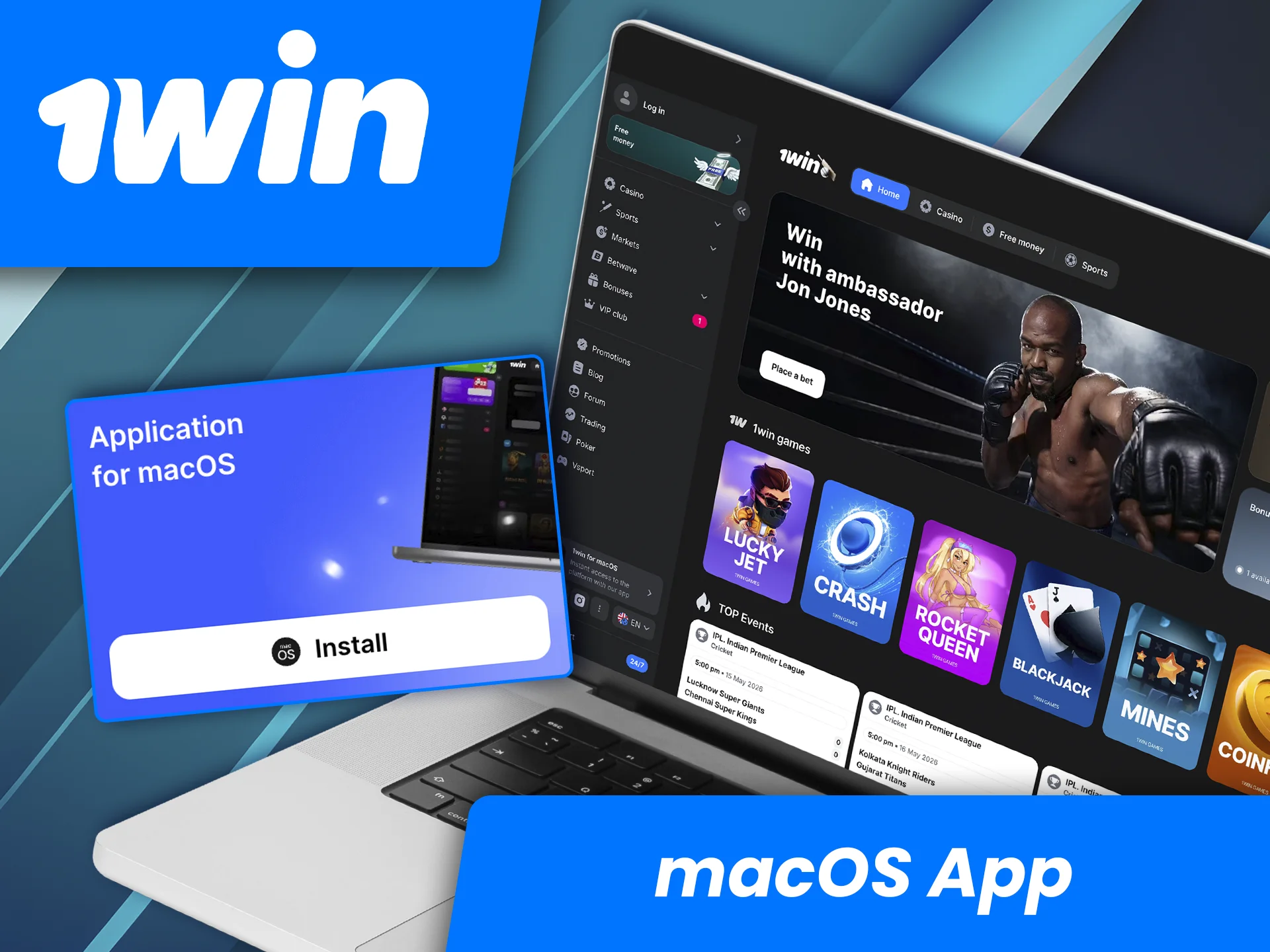 Try the high-performance 1win app for macOS.