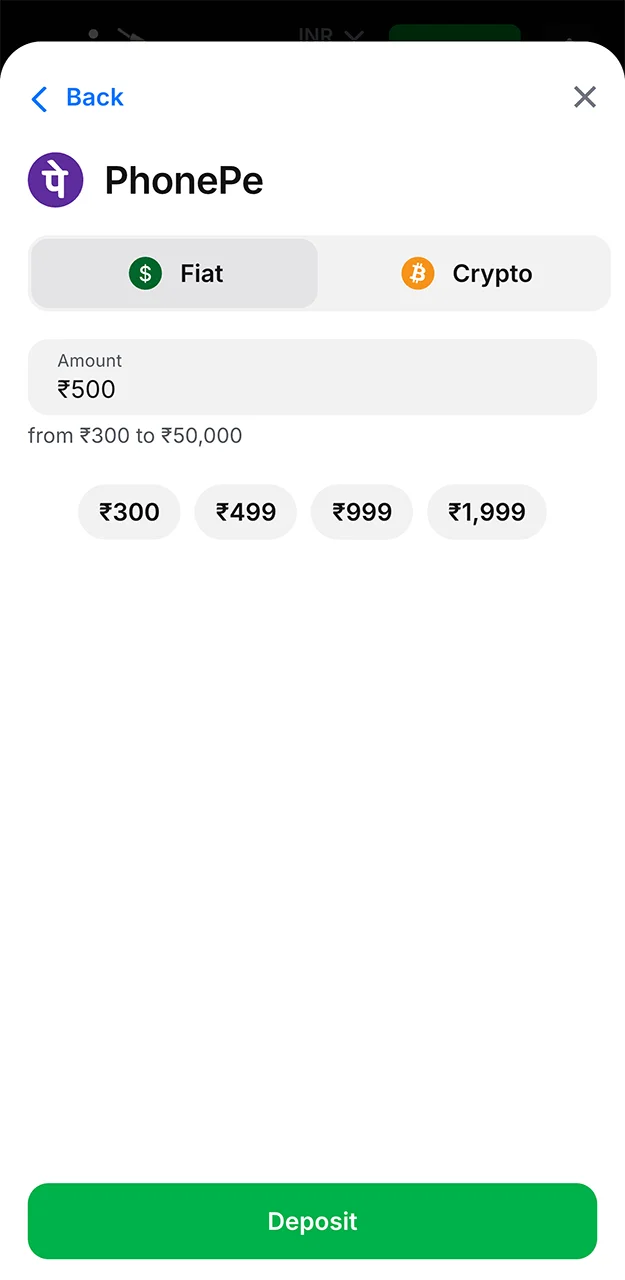Decide on the amount you wish to deposit and enter it into the deposit form on the 1win website.