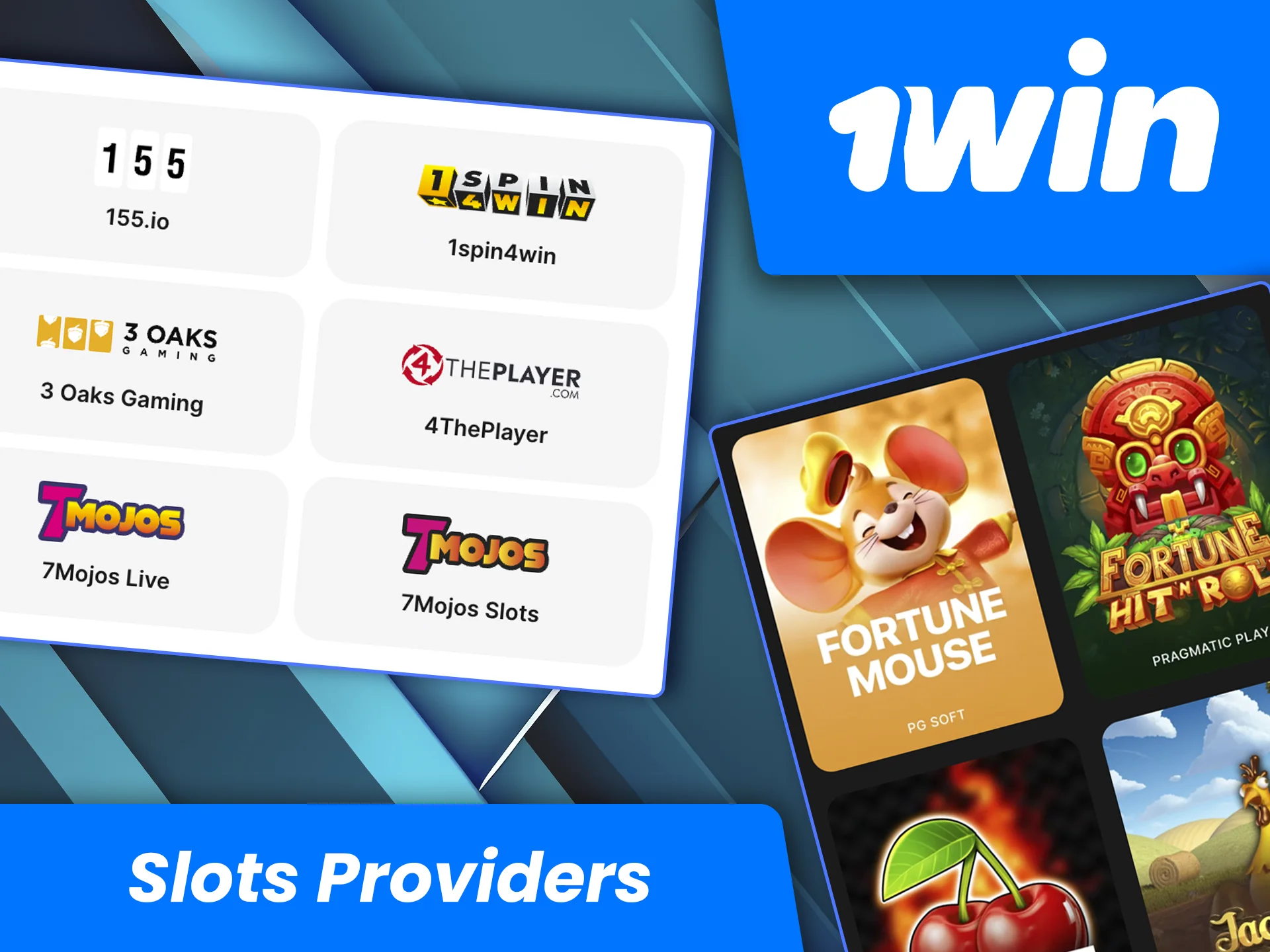 See the full list of providers on the 1win website.