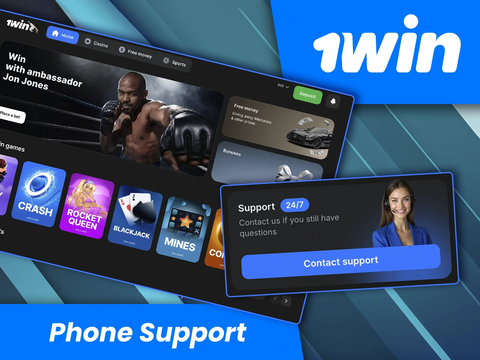 Please leave your phone number and a member of the 1win support team will contact you.