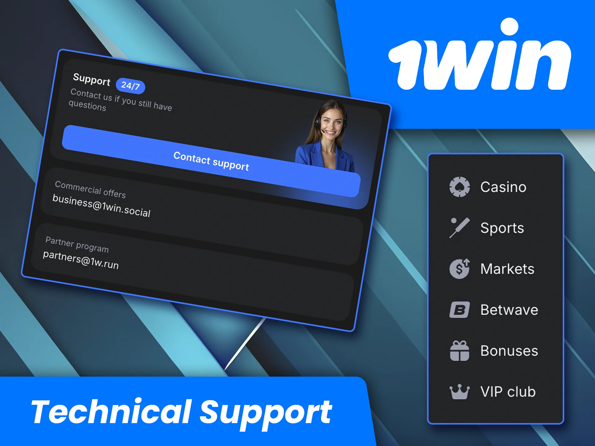 Get expert assistance from 1win’s customer support team to resolve any issues.