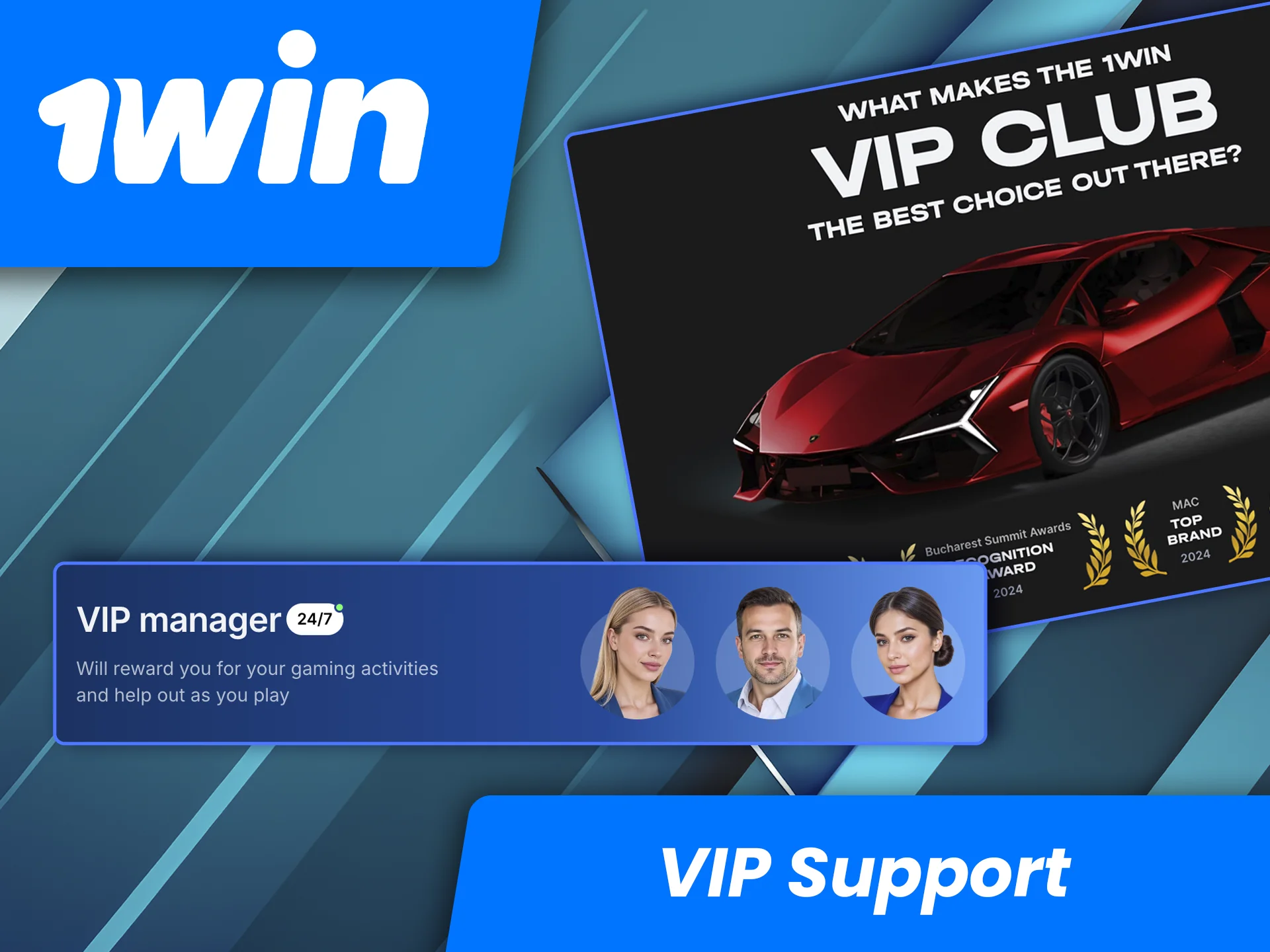 Become a VIP member of the 1win website and enjoy round-the-clock assistance and support.